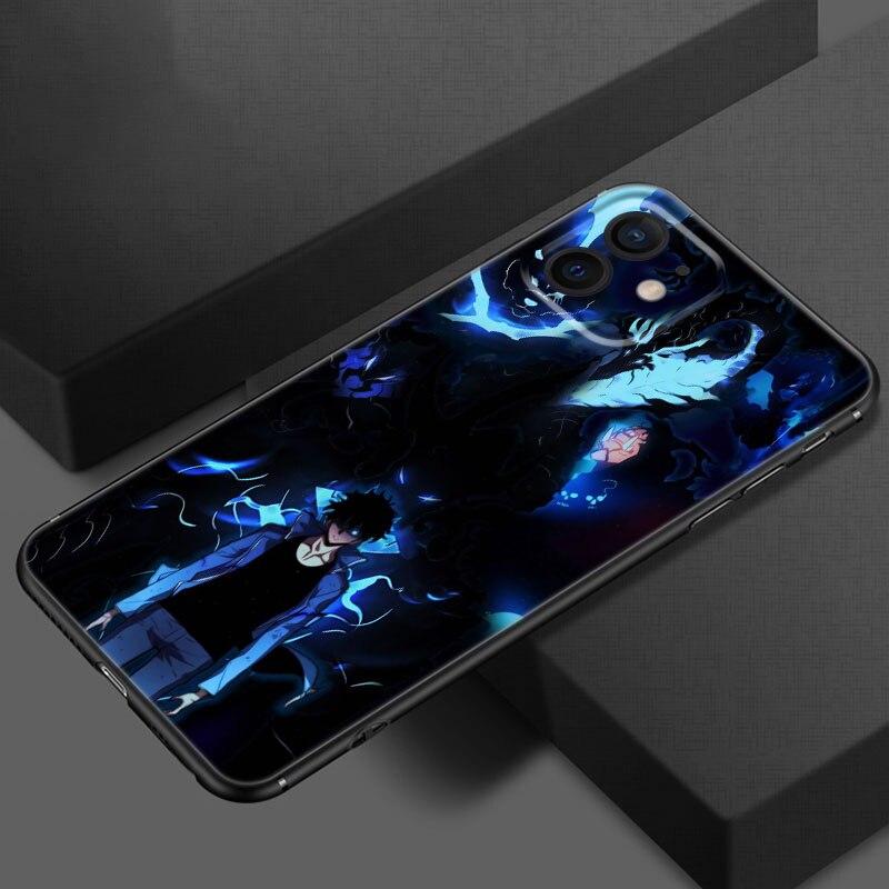 Чехол для телефона с выравниванием аниме Solo для Apple iPhone 13 12 Mini 11 Pro XS Max X XR 8 7 6S 6 Plus SE 2020 5S 5, мягкий черный чехол из ТПУ