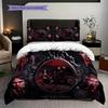 Mystery Vampire Diaries Three-piece set (1 * duvet cover + 2 * pillowcase, without core) 2D Flat Bedding set Duvet cover and pillowcase