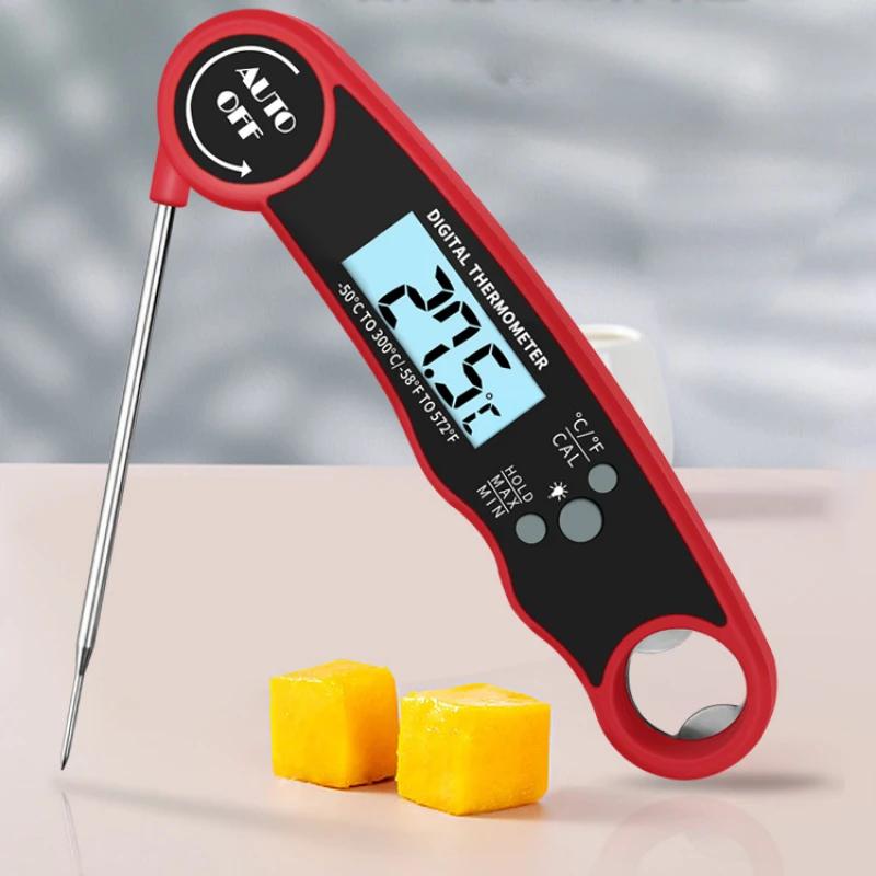Household Barbecue and Baking Kitchen Meat Folding Portable Digital Thermometer Probe