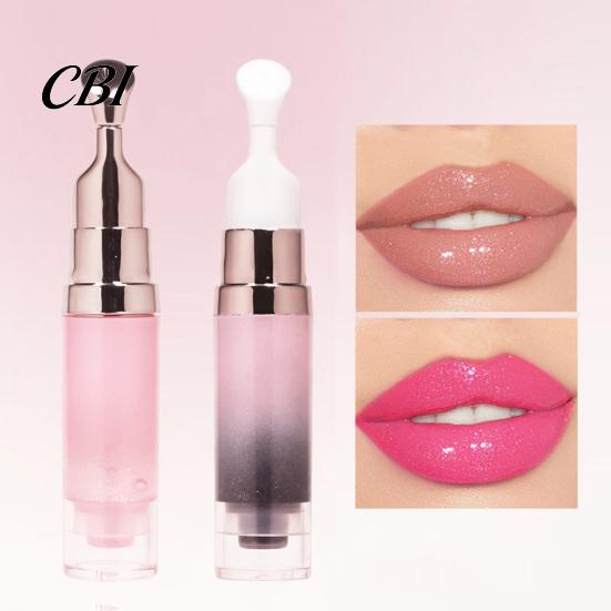 Lip Oil for Dry Lips Moisturizing Oil, 7ml Glassy Shine Gloss with Color Comfortable Changing Effect, Non-sticky Hydrating Balm Chapped Layering