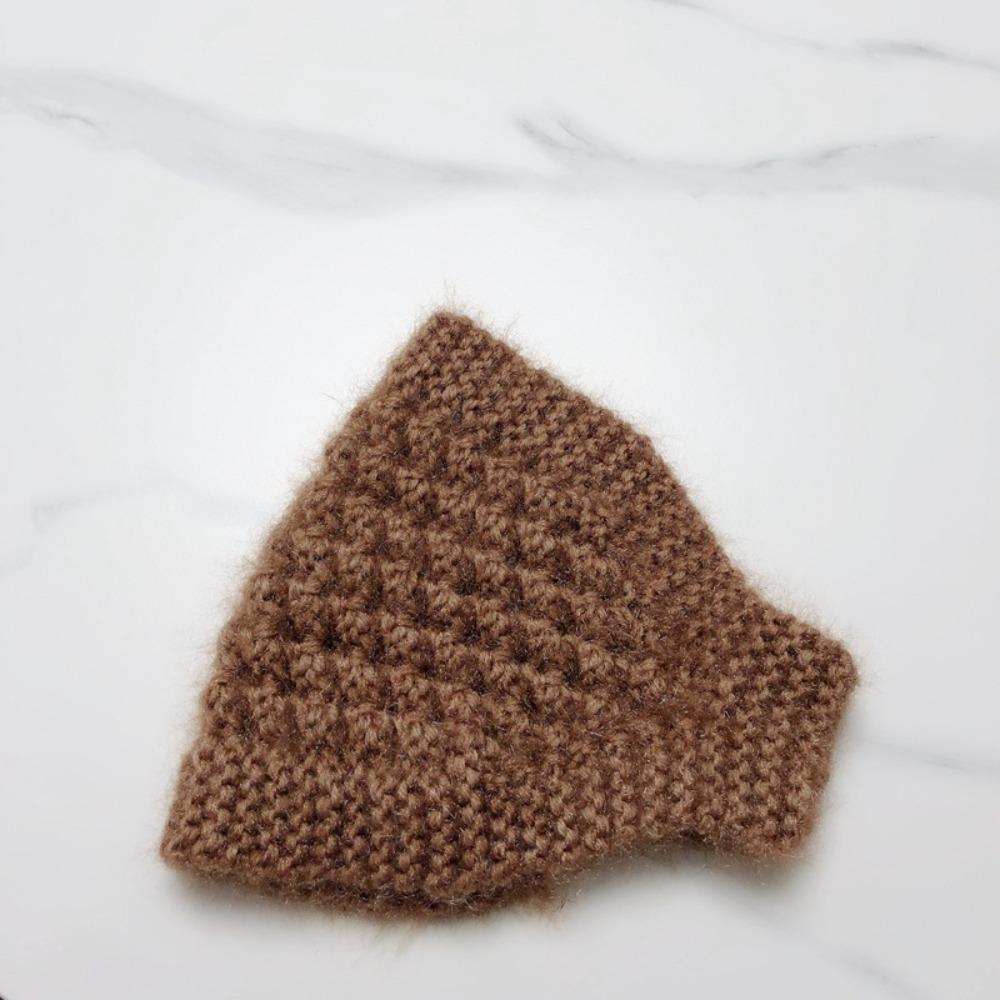 Повязка на голову Вязаная шапка Аксессуары для волос Леди Женщины Девушка Кепка Шляпа с открытым верхом Грелка для ушей Спорт на открытом воздухе