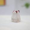 1PC Desktop Ornaments Cat Dog Ornaments Wooden Carving Crafts Animal Wood Carving Decorations