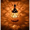 Akhand Diya Diyas Decorative Brass Crystal Oil Lamp, Diwali Decoration Item - Lantern Oval Shape Diwali Gifts Home Decor Puja Lamp Tea Light Holder