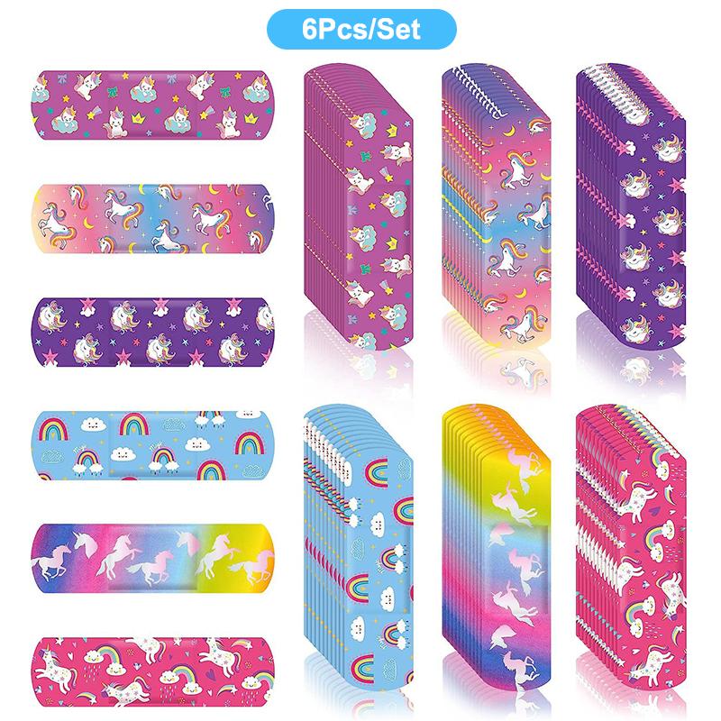 Водостойкие дышащие милые мультяшные пластыри для гемостаза, клейкие повязки, аптечка первой помощи для детей