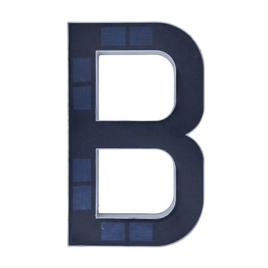 Solar Lighted House Number Outside Light-up LED Address Number Waterproof Modern House Number Light Address Sign for Outdoor Front Door