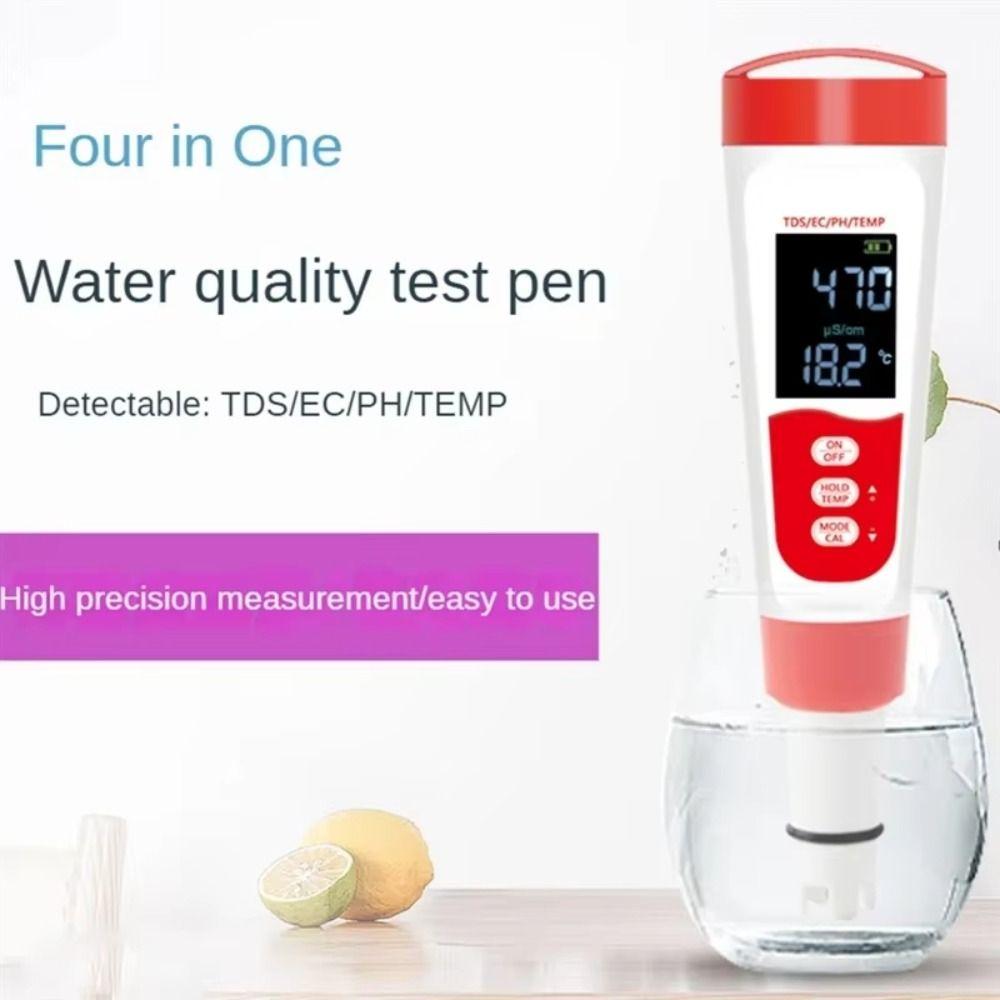 4-in-1 PH/EC/Temperature Meter Multifunction Digital PH Meter Dough Testing