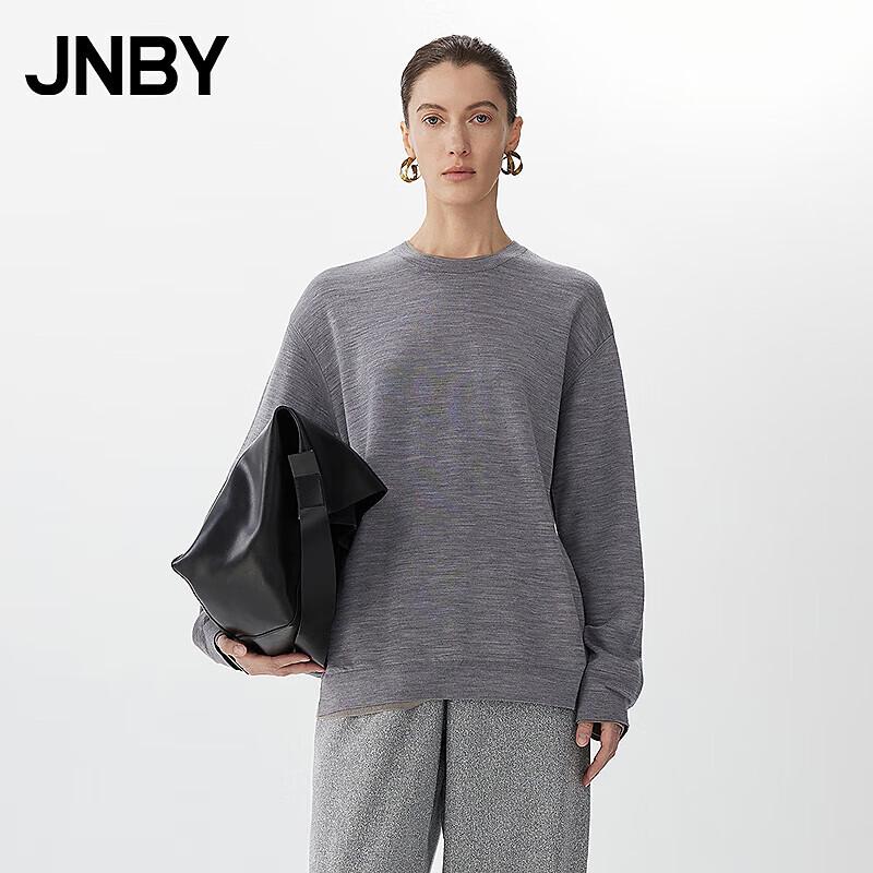 JNBY 2025 Spring New Arrival Wool Blend Knit Pullover Sweater