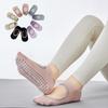 Round Head Backless Professional Women Non-Slip Yoga Socks Pilates Fitness Home Floor Trampoline Indoor Early Education Sports