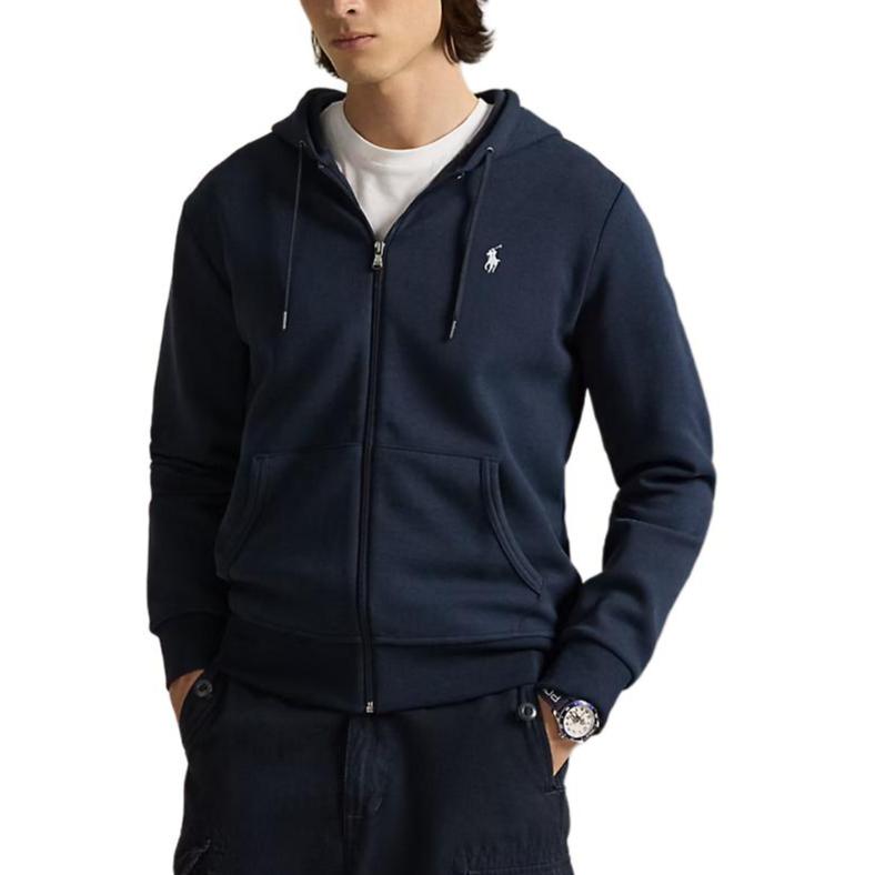 Polo Ralph Lauren Однотонная толстовка с капюшоном на молнии с вышивкой логотипа пони, с длинными рукавами, женская толстовка 211700350-002