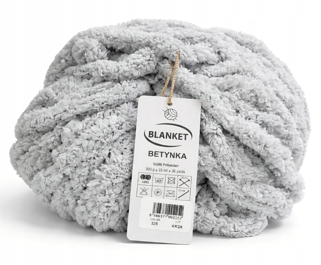Thick blanket yarn 300g for Chenille blanket for fingering gray 325
