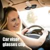 Держатель солнцезащитных очков для автомобиля Изысканный зажим для солнцезащитных очков для козырька автомобиля Экологичный многофункциональный держатель солнцезащитных очков для козырька автомобиля Для маленьких