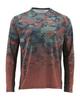 SIMMS camouflage fishing suit Luya long-sleeved crew neck T-shirt men's summer sunscreen suit quick-drying breathable fishing suit