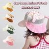 Mesh Summer Kid Sunhat Quick-dry Children's Fisherman Hat Cute Cartoon Animal Bucket Hat  Boy