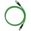 M12 to RJ45 Patch Cord 4Pin Networking Cable for Industrial Ethernet Applications IP67 Waterproof