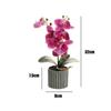 Realistic Artificial Orchid Flower Bonsai 8 Flowers Fake Orchid  Home Garden Decoration