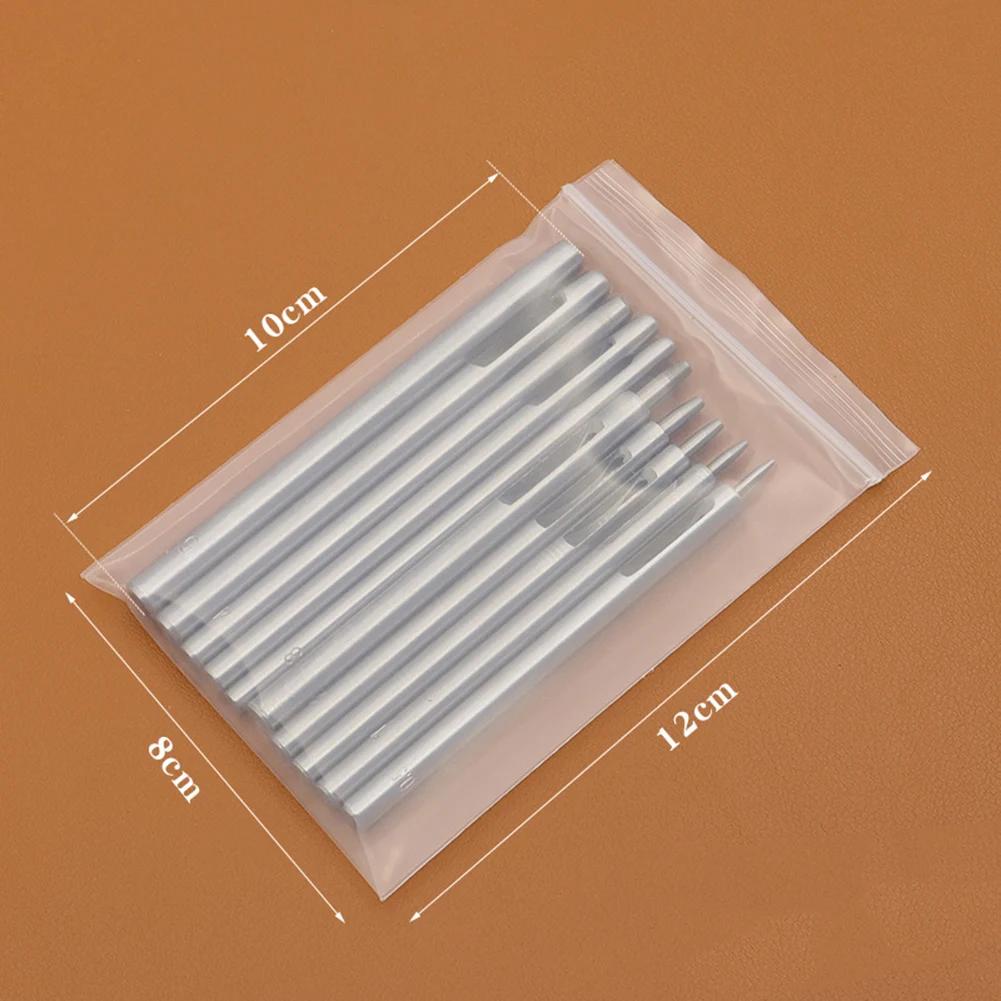 10 шт. Инструменты для пробивки отверстий в коже, дырокол для круглого отверстия, шитье одежды, кожевенное ремесло, ремень ручной работы, дырокол 0,5-5 мм