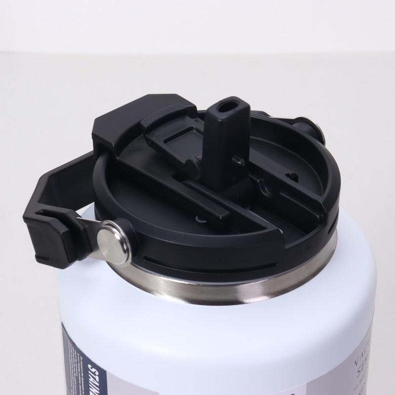 Large Capacity Insulated Stainless Steel Water Bottle With Handle Straw Lid Hiking Outdoor Sports Travel