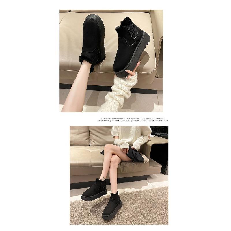 Зимние ботинки на толстой подошве, женские зимние, утепленные и утепленные ботинки, женские ботинки из хлопка