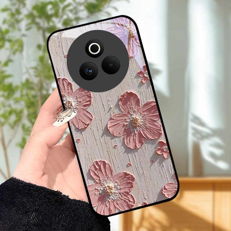 Закаленное Стекло Чехол для Телефона Для OPPO Realme P3 Pro 5G Funda Ударопрочный Жесткий ПК Корпус Задняя Крышка Для Realme P3Pro RMX5032 Coque