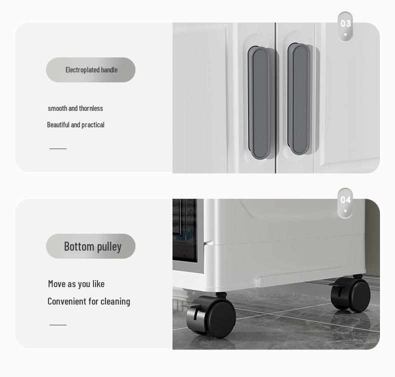 Складной пластиковый шкаф для хранения: Органайзер для шкафа с откидной крышкой для одежды и лекарств