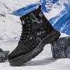 Мужская обувь зимняя хлопковая обувь с начесом утолщенная теплая нескользящая на толстой подошве ботинки Мартина износостойкая мужская камуфляжная обувь для активного отдыха и походов