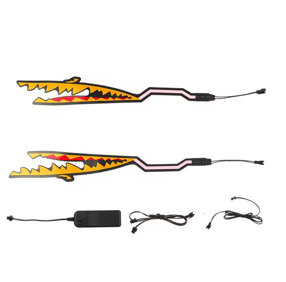 Motorcycle Helmet Light Strip Yellow LED Night Signal Light Stripe Glowing Bars