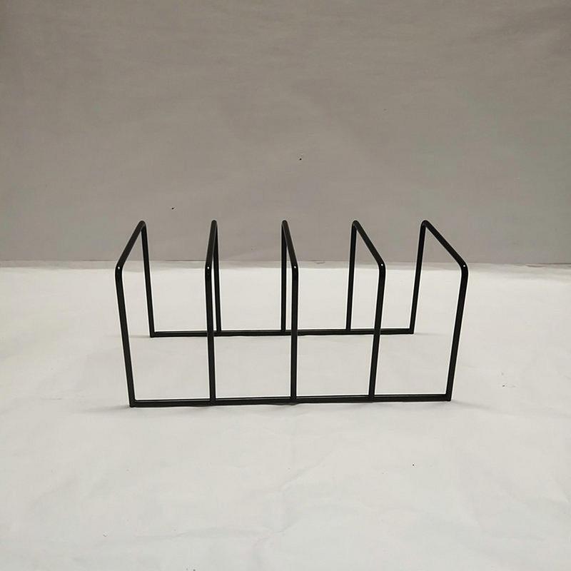 Vinyl Record Stand Vinyl Record Display Shelf Black Iron Desktop Storage Book Rack Record Collection Storage Exhibit Stand