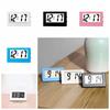 Durable Small Mini Triangle Clock ABS Mute Desk Digital Clock Electronic Simple Office