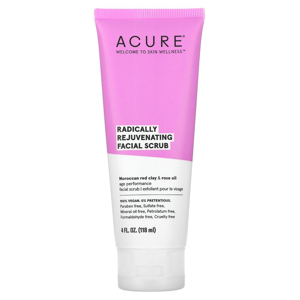 ACURE Radically Rejuvenating, Facial Scrub, 4 Fl Oz (118 Ml)