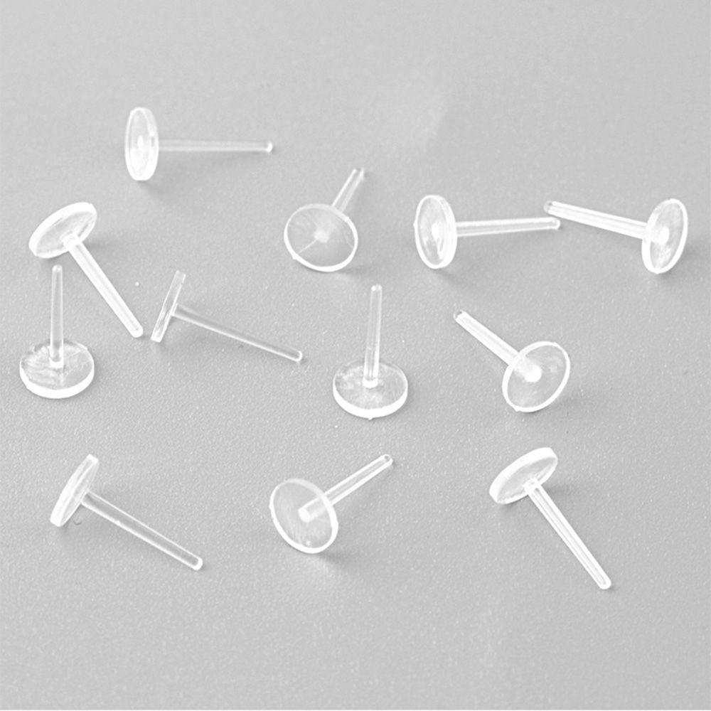 Plastic Flat Stud Pin Anti Allergy Jewelry Parts Jewelry accessory Stud Earring Jewelry Making