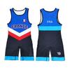 Sublimation Full-Body Wrestling Singlet Men Women Weightlifting Competition Training