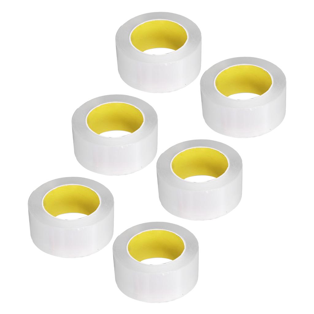 6 рулонов двухсторонних лент толщиной 0,1 мм, шириной 50 мм, длиной 5 м, прозрачный клей для подвешивания картин