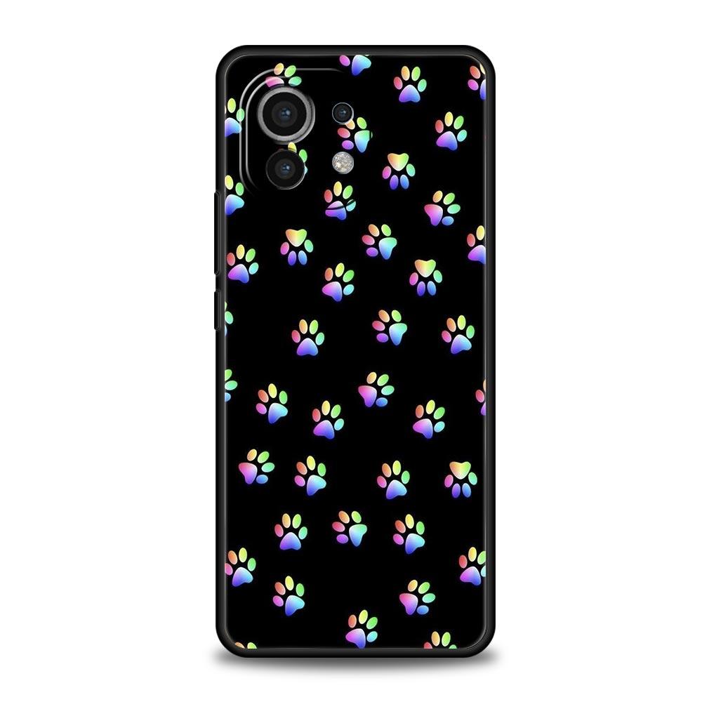 Милый чехол для телефона с отпечатком лапы собаки для Xiaomi Mi 15 14 Pro 13 12 11 Lite 10T 11T 12T 13T 14T Poco X6 X5 X4 X3 NFC F3 F4 GT