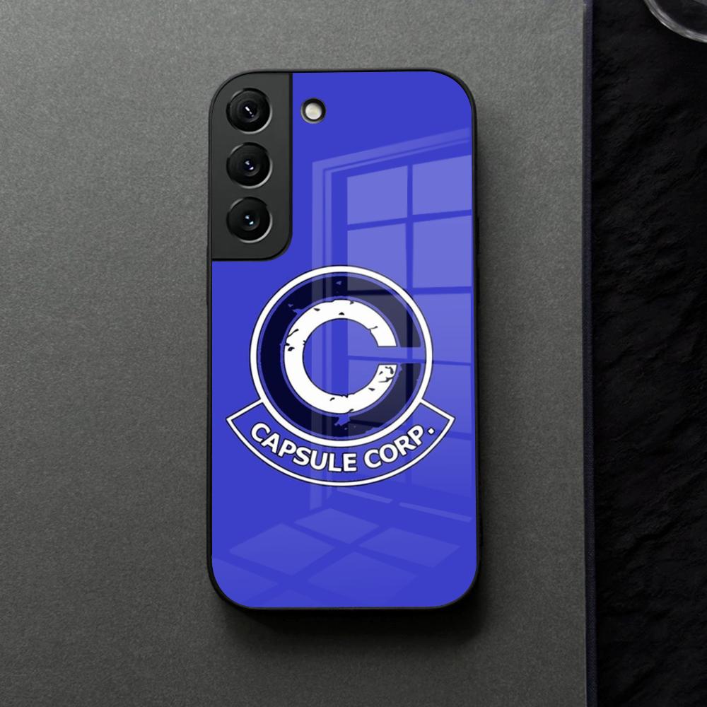 Capsule Corp Skullies Phone Case Glass For Samsung Galaxy S21 S25 S22 S20 S24 S23 Ultra Fe Plus A16 A34 A54 A24 Coque