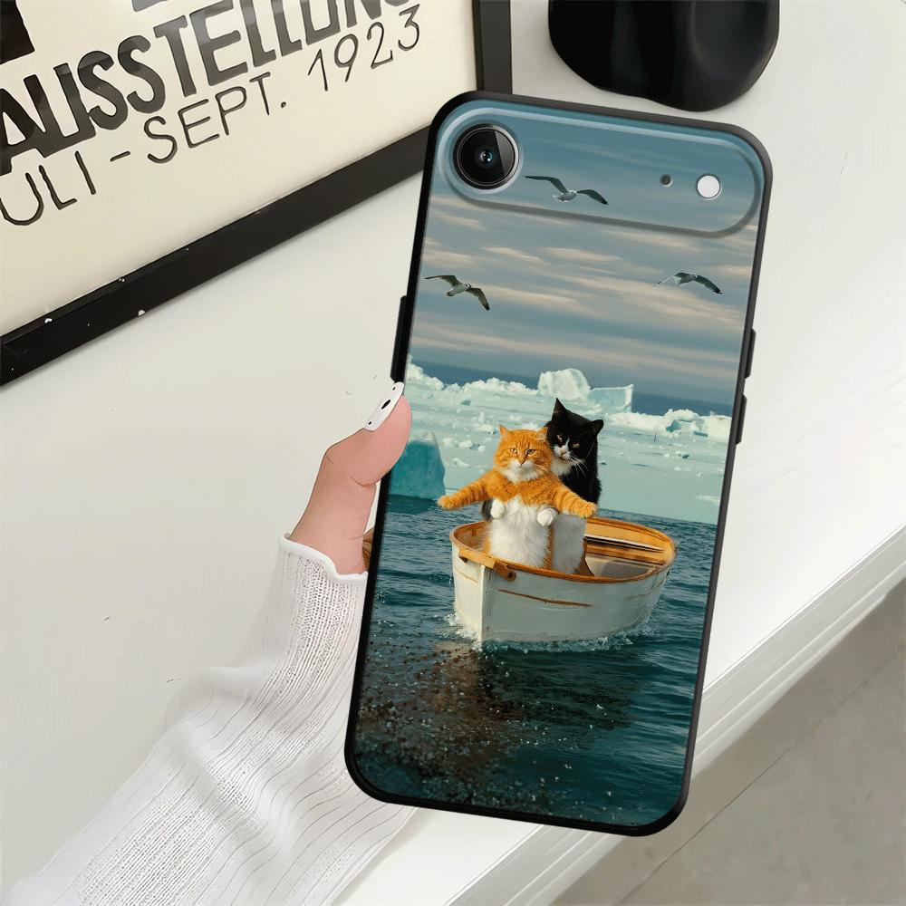 Funda Phone Cover Case for Apple iPhone 17 Pro Max 13 11 16 XR XS MAX Air 12 15 Pro 7 8 14 Cute Cartoon Cat
