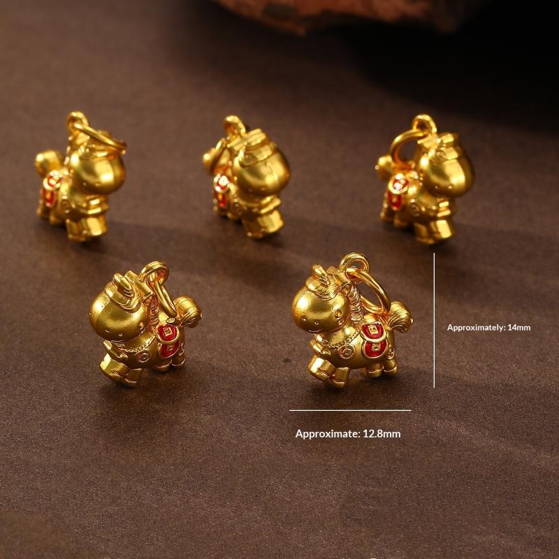 5 шт. Подвески-пони из цинкового сплава с покрытием, Шармы для DIY Ожерелья, Браслета, Серьг, Аксессуар