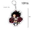Акриловый брелок для One Piece Monkey D. Луффи Фрэнки Трафальгар Ло Бепо Нико Робин Акриловый брелок-пряжка Аниме Периферийный кулон