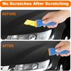 New Razor, Plastic Scraper Tool and Plastic Blades for Removing Glue, Sticker, Decals, Tint from Car Window and Glass