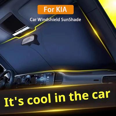 Для Kia Rio 3 K2 K3 K4 K5 Sportege Picanto Optima Soul Ceed Sorento Forte Stinger Автомобильные солнцезащитные чехлы на лобовое стекло Защита от солнца