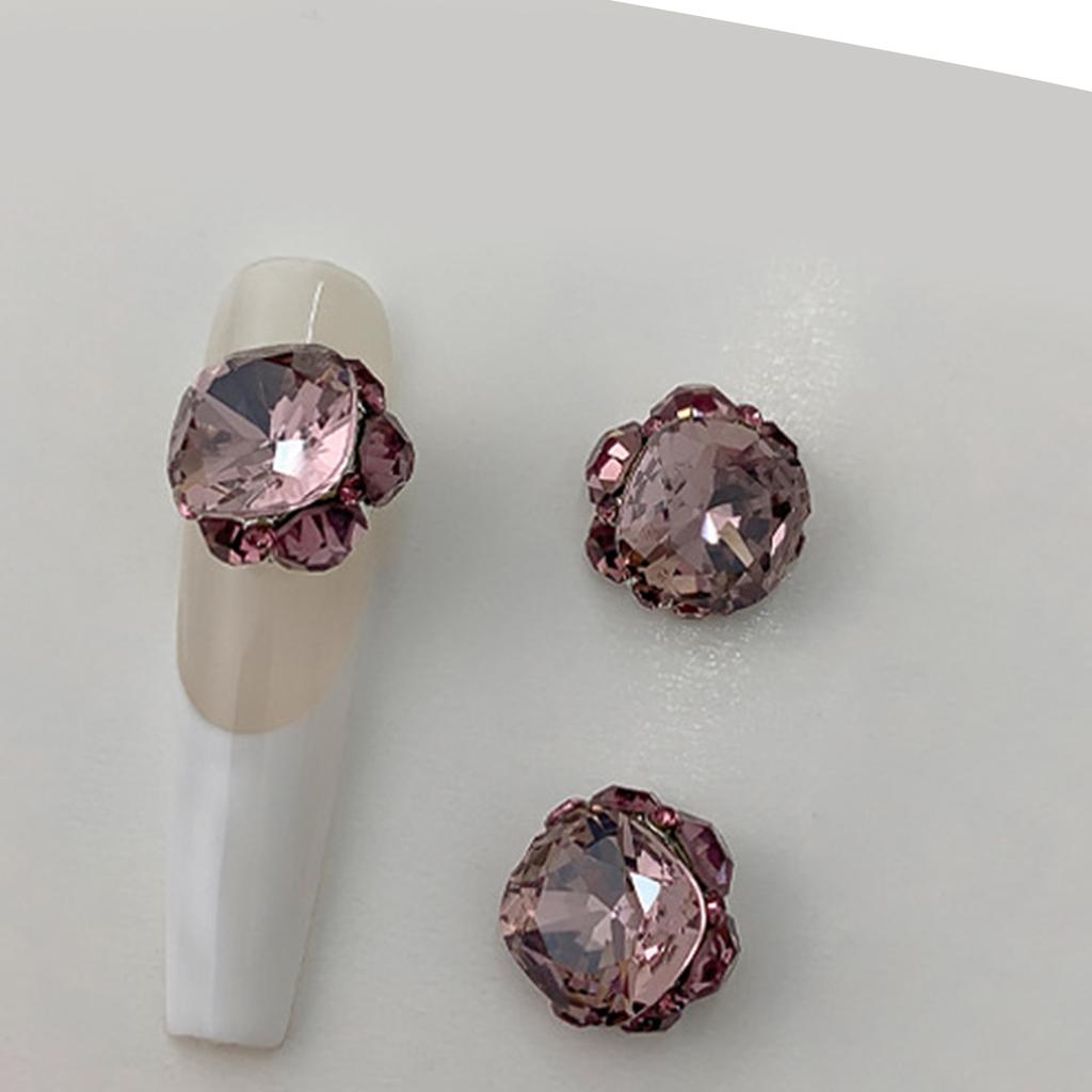 3PCS 3D Nail Charms AB Nail Rhinestones Set for Nail Art Clothing Jewelry DIY Nails Art Craft Manicure Embellishment