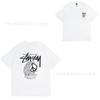 STU American Vintage Graphic T-Shirt Couples White Collection Short Sleeve Men Women Casual