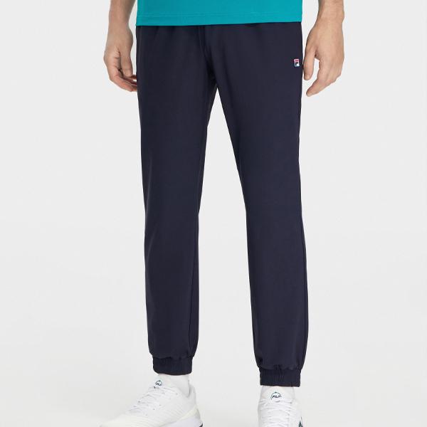 Fila Однотонные простые спортивные брюки для тенниса с манжетами, мужские, королевско-синие A11M323601FNV