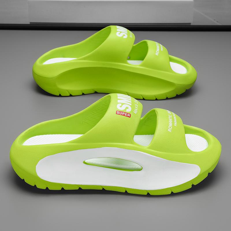 TUINANLE Парные тапочки на толстой подошве 5 см, нескользящая пляжная обувь на платформе, женские мужские тапочки из ЭВА с буквенным принтом