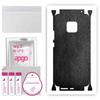 apgo Protective Skin Sticker for the Back+sides Compatible with Huawei Mate 20 Pro, Full Wrap Film, Foil, Vinyl - Pattern Black Leather