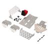 1/10 RC Model Car Stainless Steel Chassis Armor Guard Protective Plate Guard Car Toy Chasis Protector Detechable Tool