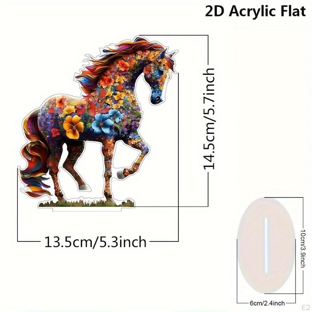 Статуэтка лошади, скульптура животного, домашний декор, подарок, настольные поделки, акриловый знак, украшение стола