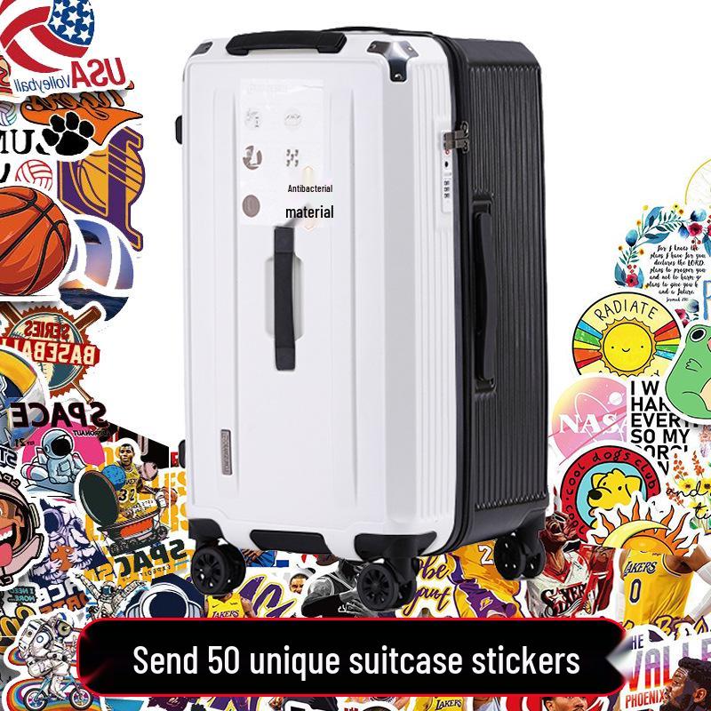 Большая пятиколесная дорожная сумка-чемодан с тормозом и кодовым замком