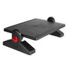 Черная эргономичная подставка для ног с регулируемым углом наклона и высотой, офисная подставка для ног, табурет для поддержки под столом, 2 уровня регулировки высоты, 16,3x11,8"