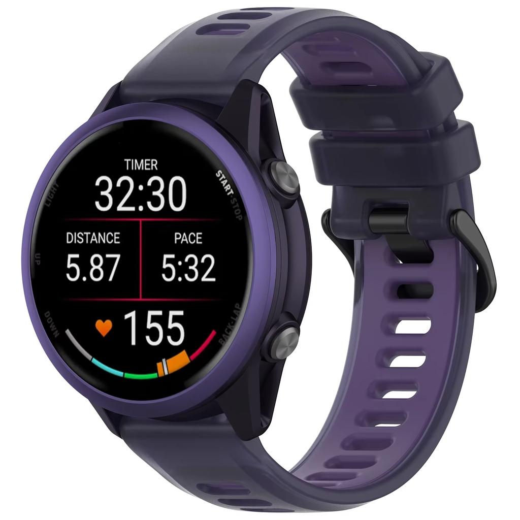 20 мм 22 мм ремешок для часов для Garmin Forerunner 570 47 мм 42 мм/265/255/Venu 3 полупрозрачный силиконовый браслет Vivoactive 6/5 band