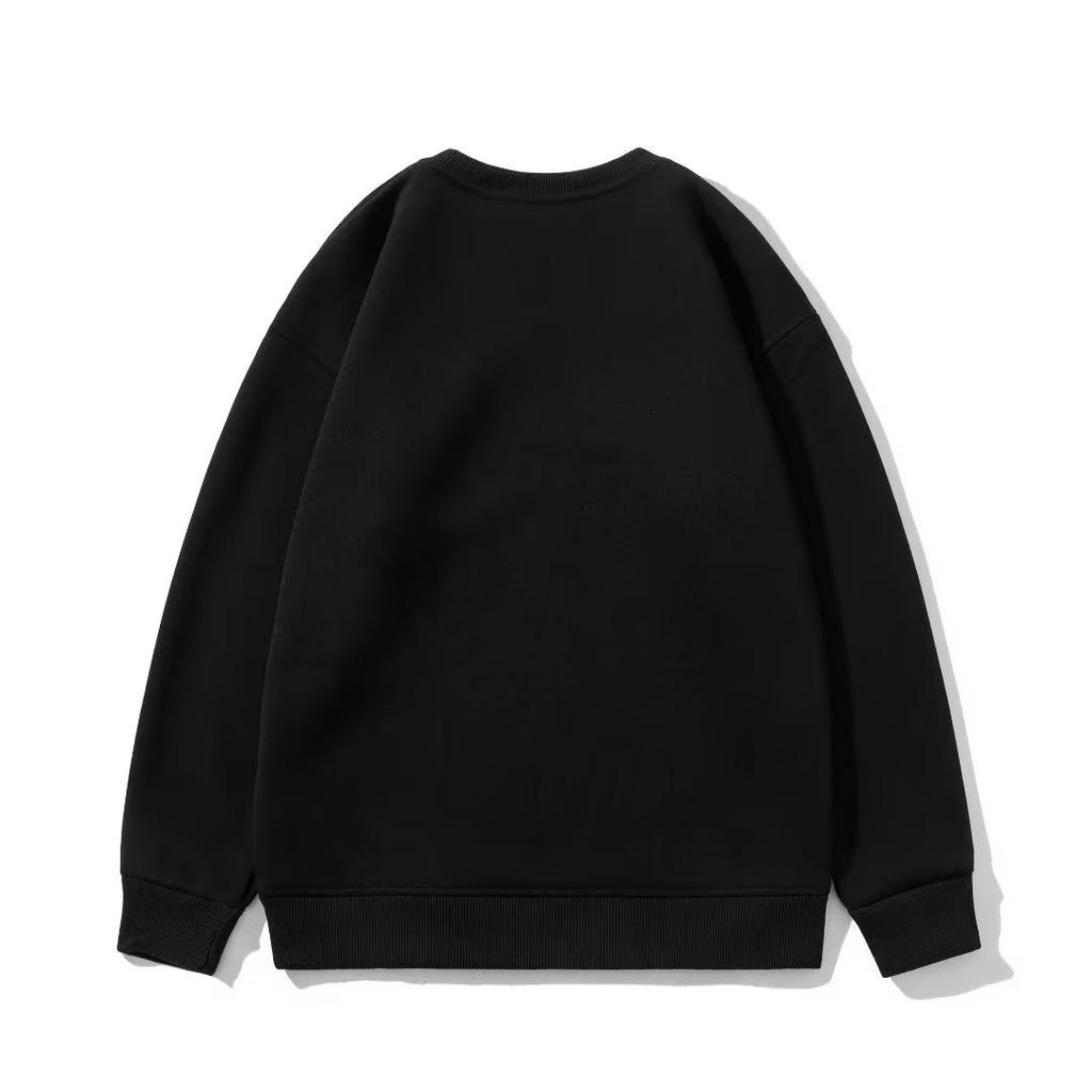 Зимний теплый свитшот оверсайз, женские базовые топы для бойфренда, белые свободные винтажные пуловеры, женские зимние толстовки на флисовой подкладке